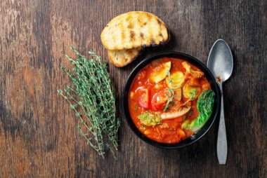 Sebzeli makarna kase çorba