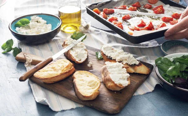 Bruschetta Baked domates ile 
