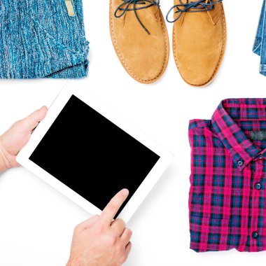 Kopya alanı ile tablet 