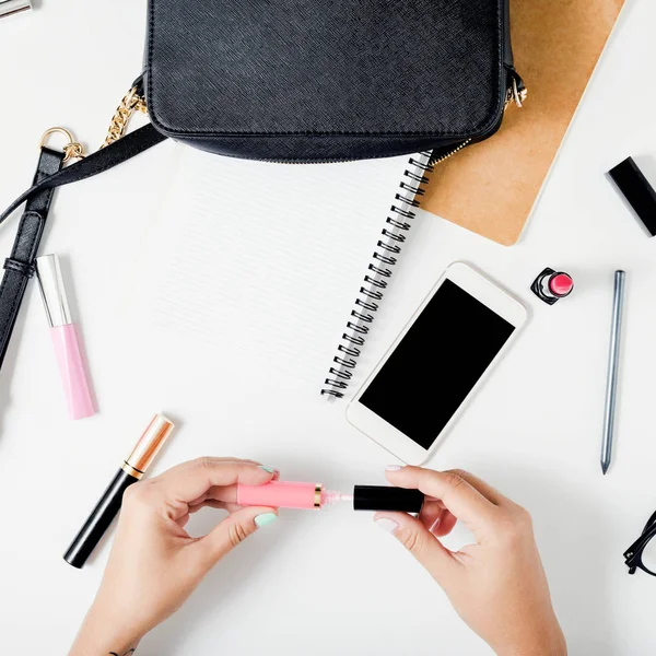 Freelancer kadınsı çalışma alanı 