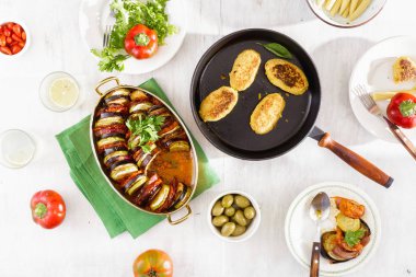 Farklı sebzeli yemekler