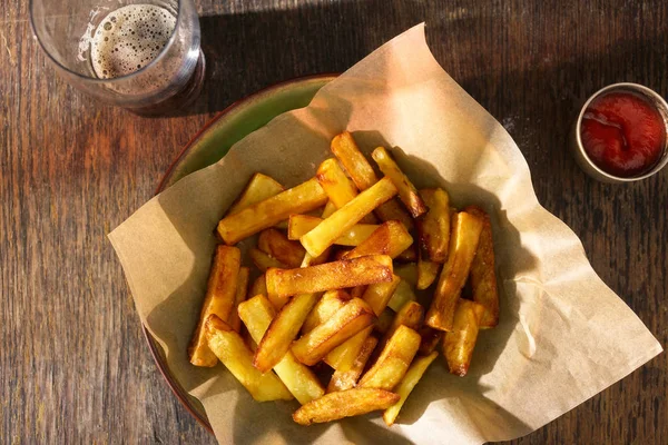 Fransız kızartması tabak kapatın 