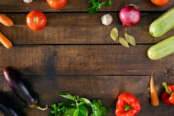 Gemüse zum Kochen von Ratatouille — Stockfoto