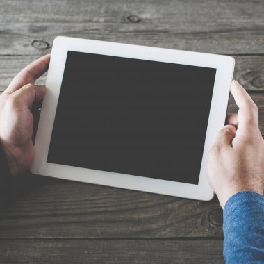 Tablet bilgisayarınız boş bir ekran ile