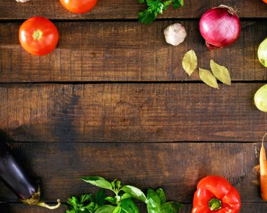 Çerçevelemek--dan çeşitli sebze 