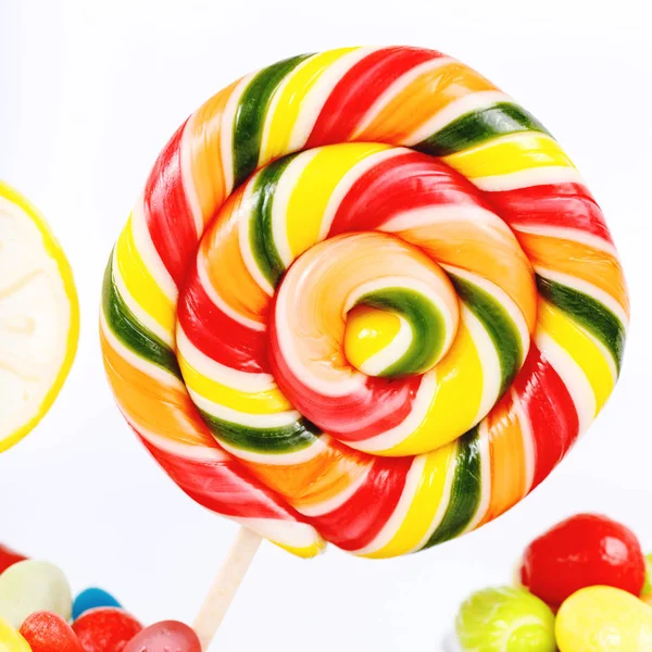 Lollipops, candies and chewing gums