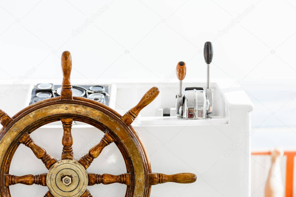 yacht steering wheel