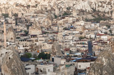 Türkiye 'nin Kapadokya kentinin güzel manzarası