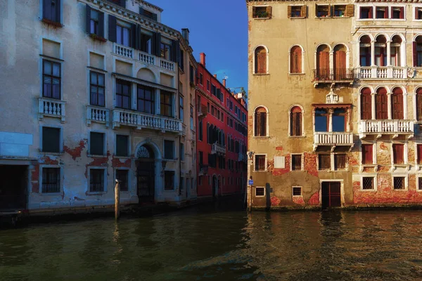 Canal Venice Italy Beautiful Houses — Stock Photo, Image
