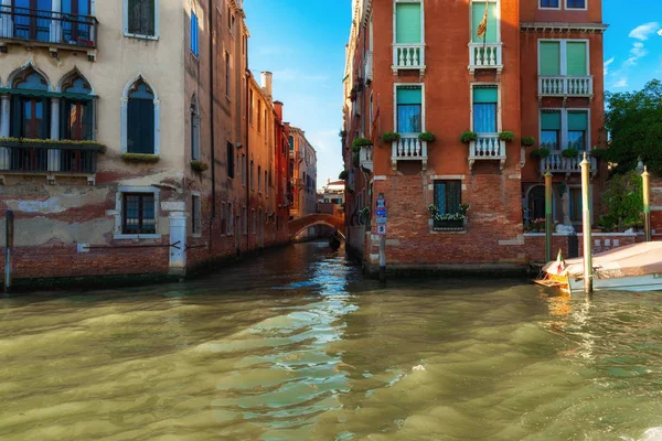 Canal Venice Italy Beautiful Houses — Stock Photo, Image