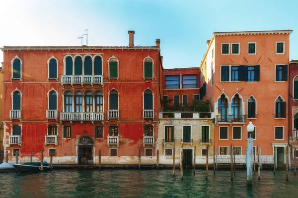 Canal Venice Italy Traditional Colorful Beautiful Houses — Stock Photo, Image