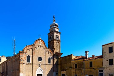 Venedik, İtalya 'nın eski mimarisinin manzarası