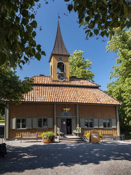 Schwedisches Kleinstes Rathaus Sigtuna Schweden Sommer 2019 — Stockfoto