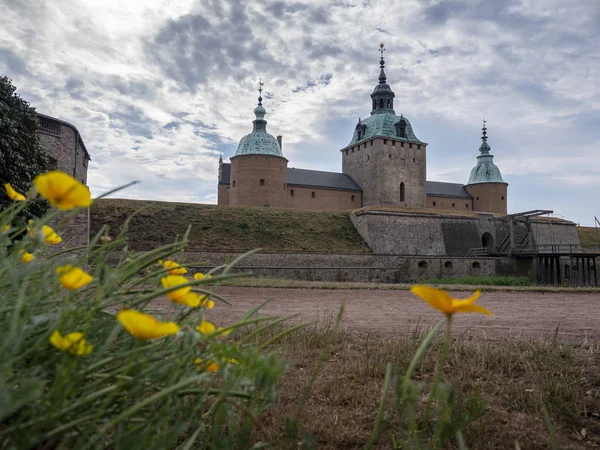 Погляд Кальмар Замок Кальмар Влітку 2018 Smaland Швеція — стокове фото