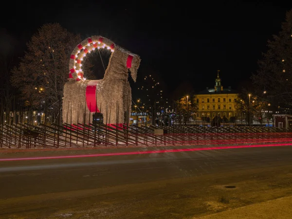 Gavleborg, İsveç Aralık 2019 yılında Gavle şehir içinde Gavle keçi (Gavlebocken) gece görüş