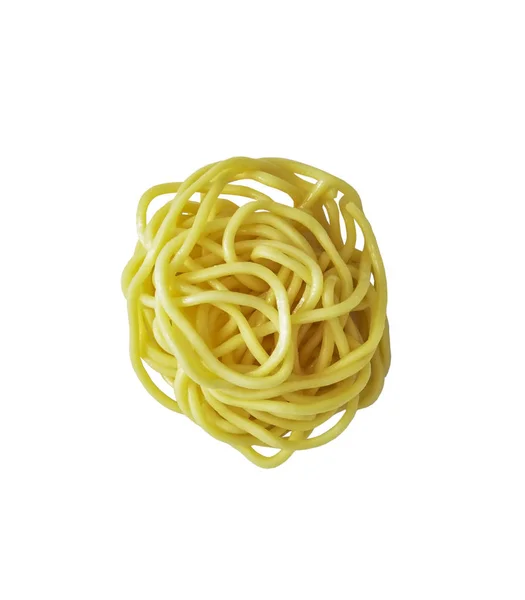 Beyaz arkaplanda spagetti