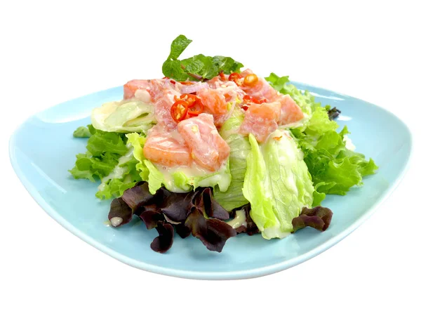 tabak içinde somon salata