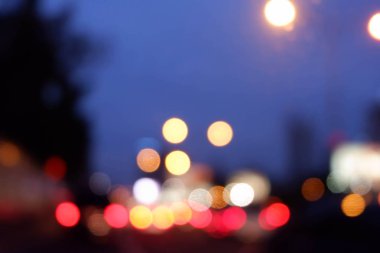 Hızlı yolda trafik ışık görüntü 