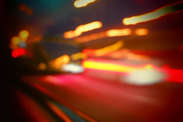 Lichtverkehr verwischen — Stockfoto