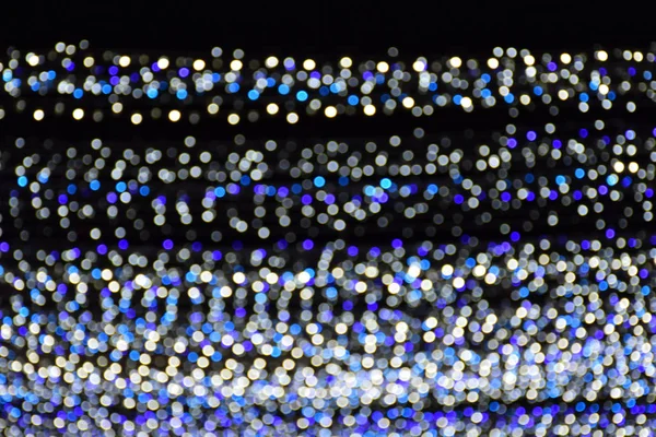 Soyut Mavi ışıklar bokeh arka plan