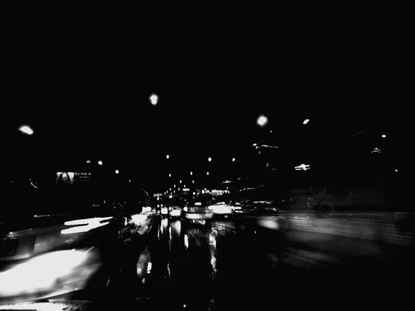 Közlekedési Lámpa Fekete Fehér Folt — Stock Fotó