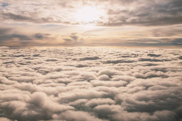 Ранкове небо з літака . — стокове фото