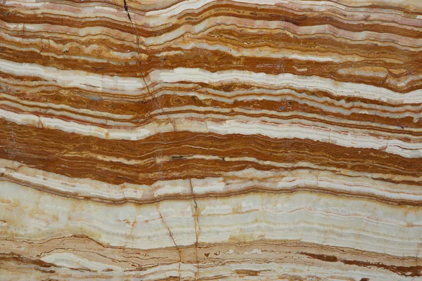 Piedra de ónix natural con rayas brillantes de color blanco y rojo se llama Onice Tiger — Foto de Stock