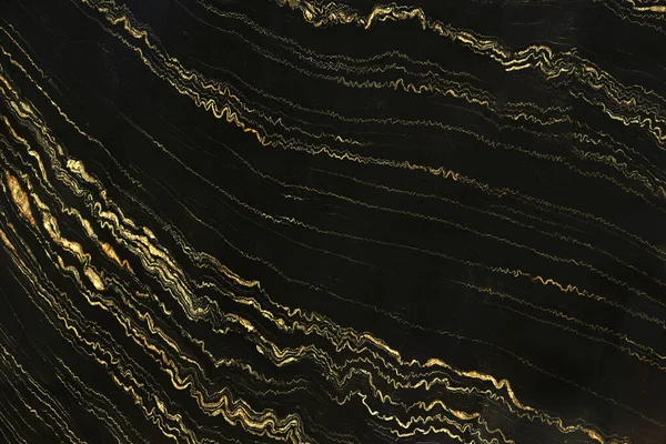Quarzite Portoro Gold denen sarı çizgileri olan doğal taştan siyah mermer..