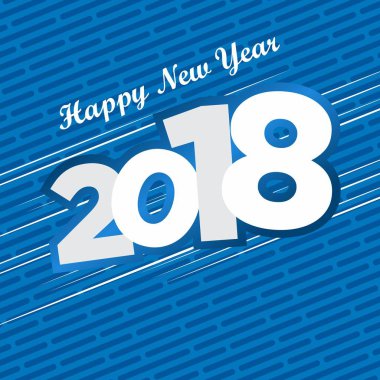 Mavi ve beyaz çapraz yeni yıl dilek kartı