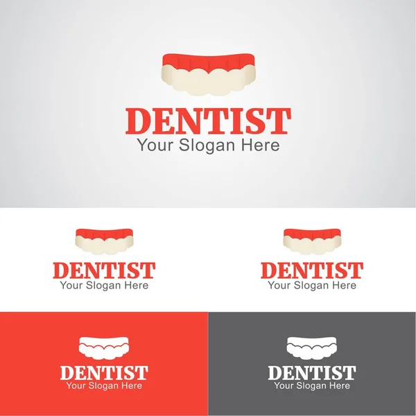 Logo cuidado dental — Vector de stock