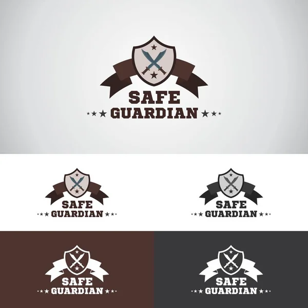 Veilige voogd veiligheid logo — Stockvector