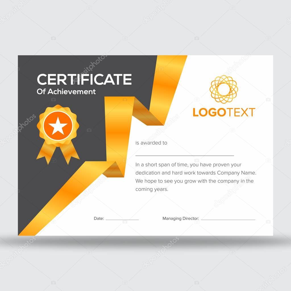 Geometric golden and black certificate design