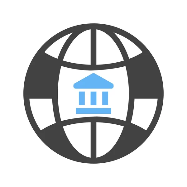 Παγκόσμιες τράπεζες εικονίδιο — Διανυσματικό Αρχείο