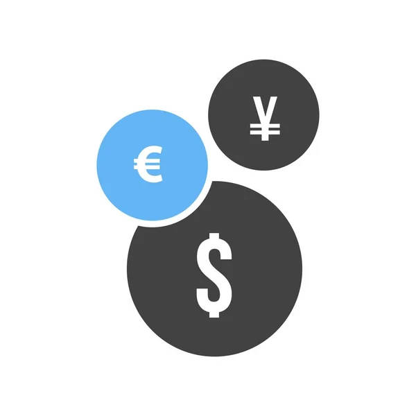 Symbol für verschiedene Währungen — Stockvektor