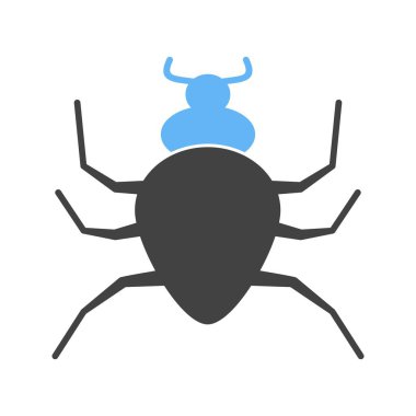 Örümcek böcek simgesini