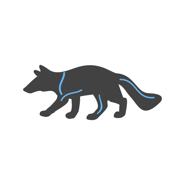 Wolf, djurliv, grå — Stock vektor