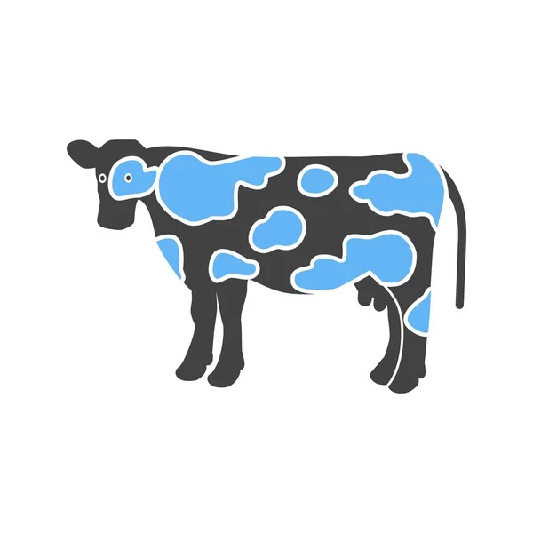 Cow, dairy, milk — Stock Vector