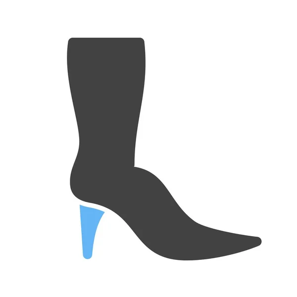 Long Boots Icon — Stock Vector