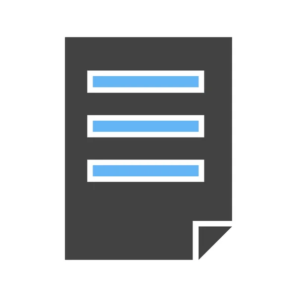 Fichier, icône de document — Image vectorielle