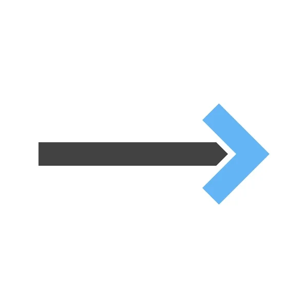 Icono flecha derecha — Vector de stock