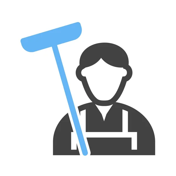 Limpiador, casa, servicio — Vector de stock