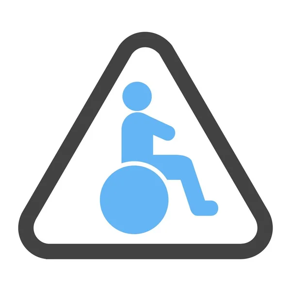Icône de zone handicapée — Image vectorielle