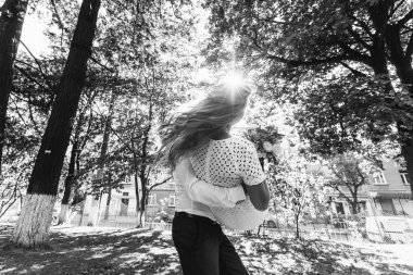 onların düğün günü üzerinde yeni evliler