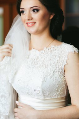 Çarpıcı esmer gelin