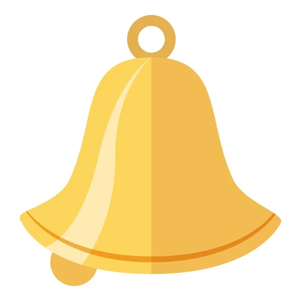 Ikona dzwonka, płaski — Wektor stockowy