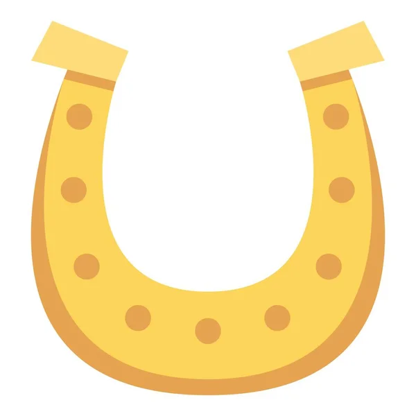 Altın at nalı simgesi, düz stil