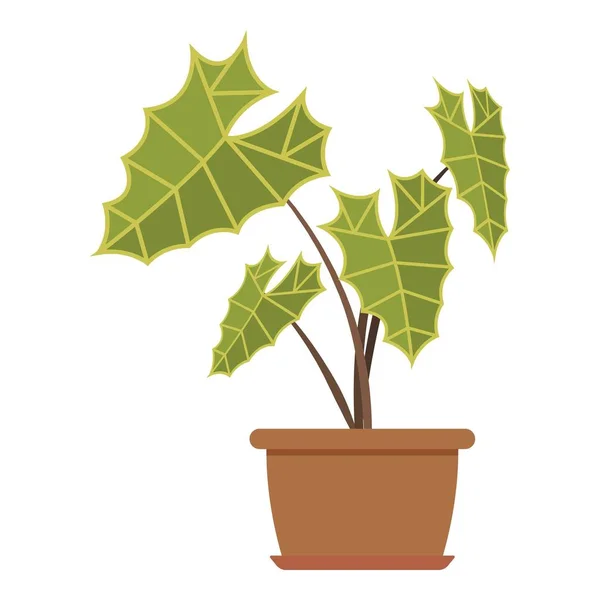 Ev bitki simgesi, düz stil