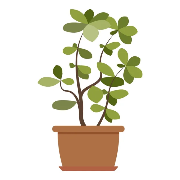 Ev bitki simgesi, düz stil