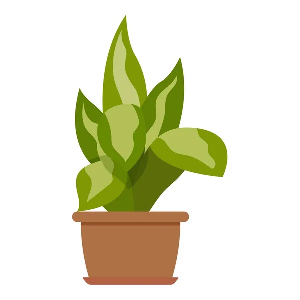 House plant icon, flat style — Stock Vector