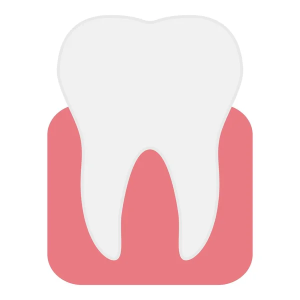 Diş simgesi, düz biçim